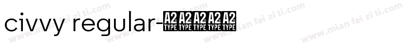 civvy regular字体转换